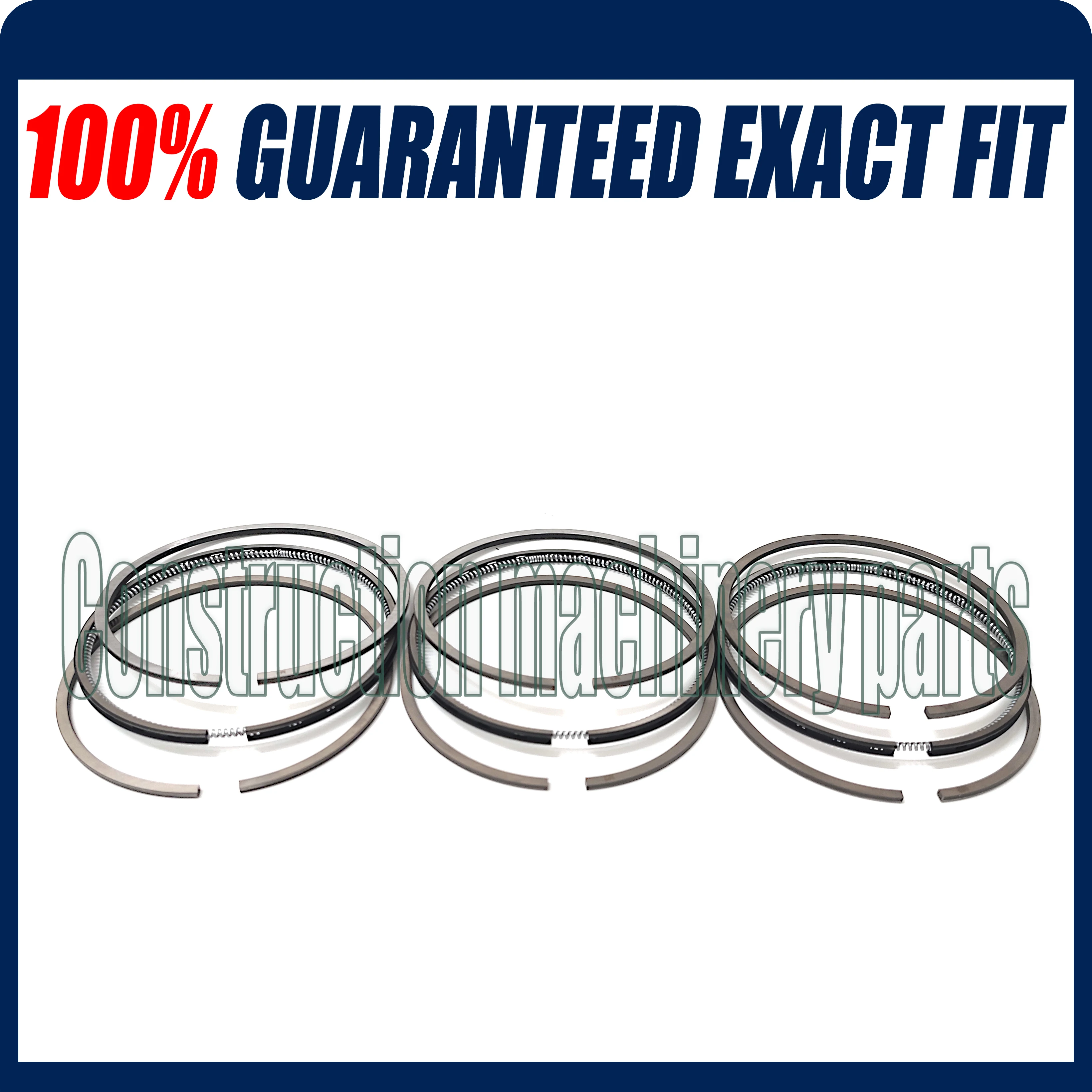 3TNV86 Piston Ring Set STD Sizes For Yanmar Engine