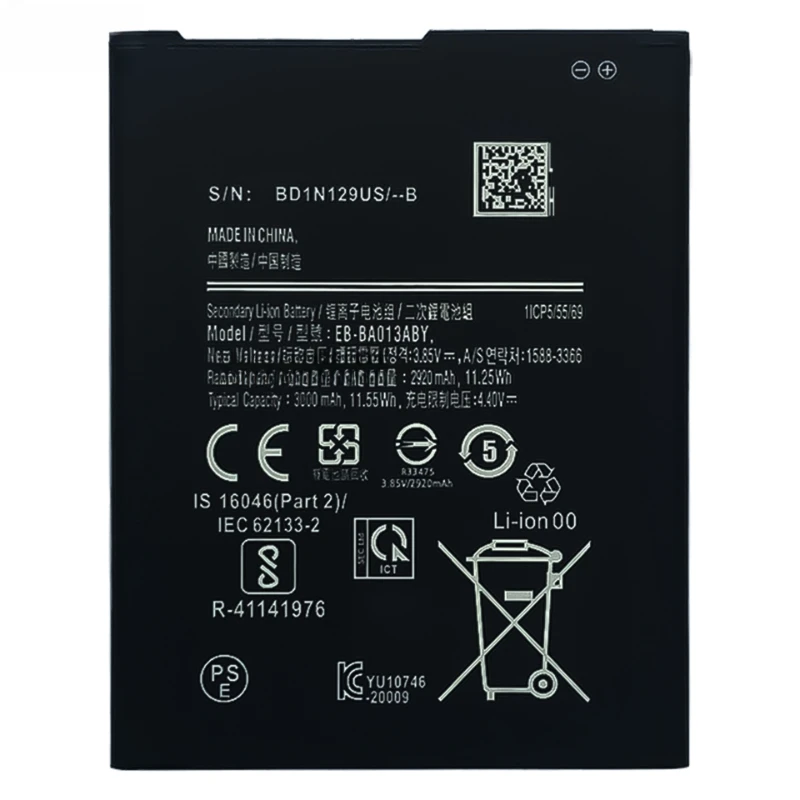 EB-BA013ABY 3000mAh العلامة التجارية الجديدة بطارية الهاتف المحمول لسامسونج غالاكسي A01 كور A3 كور SM-A013F SM-A013G SM-A013M SM-A013D