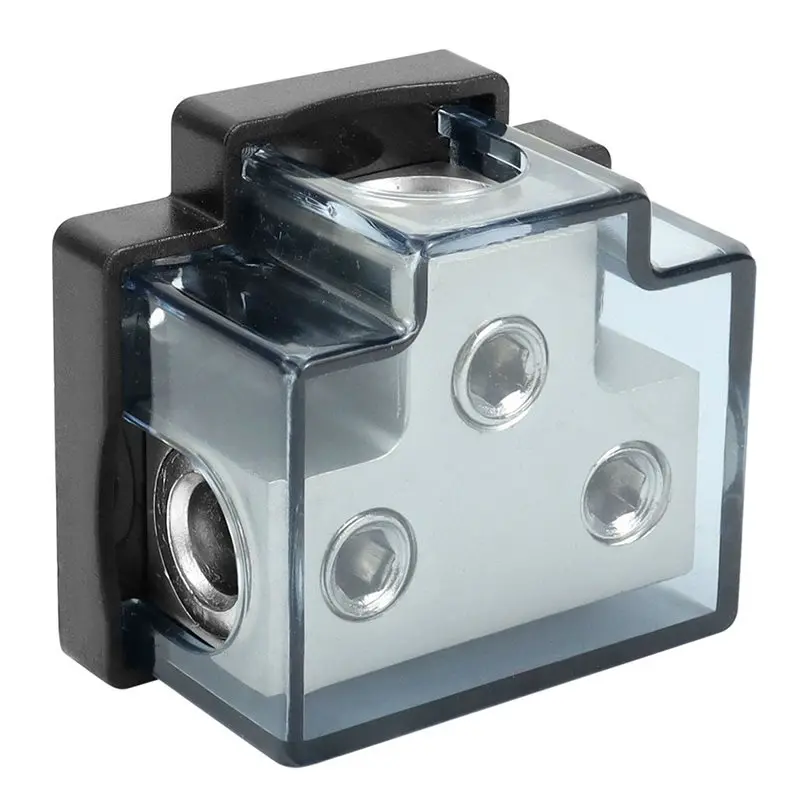NEW HOT In Stock-Power Distribution Block 1 In 2 Out Car Audio For Vehicle Auto Wiring Terminal Junction Box For Vehicle Audio M