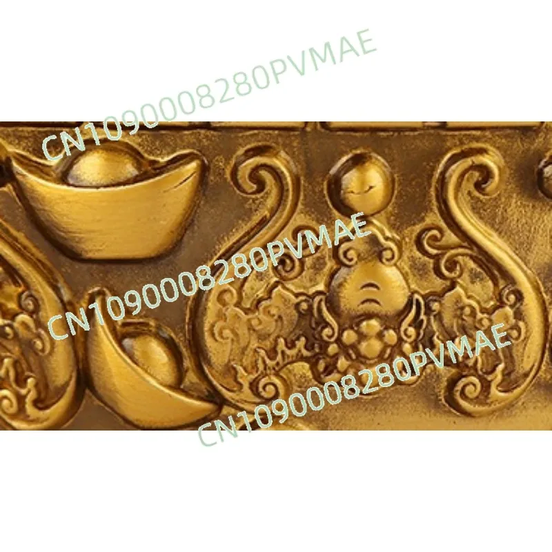 

Pure brass Bafanglai Cornucopia Wufu Ruyi Yuanbao Cornucopia Home Furnishing Office Ornament