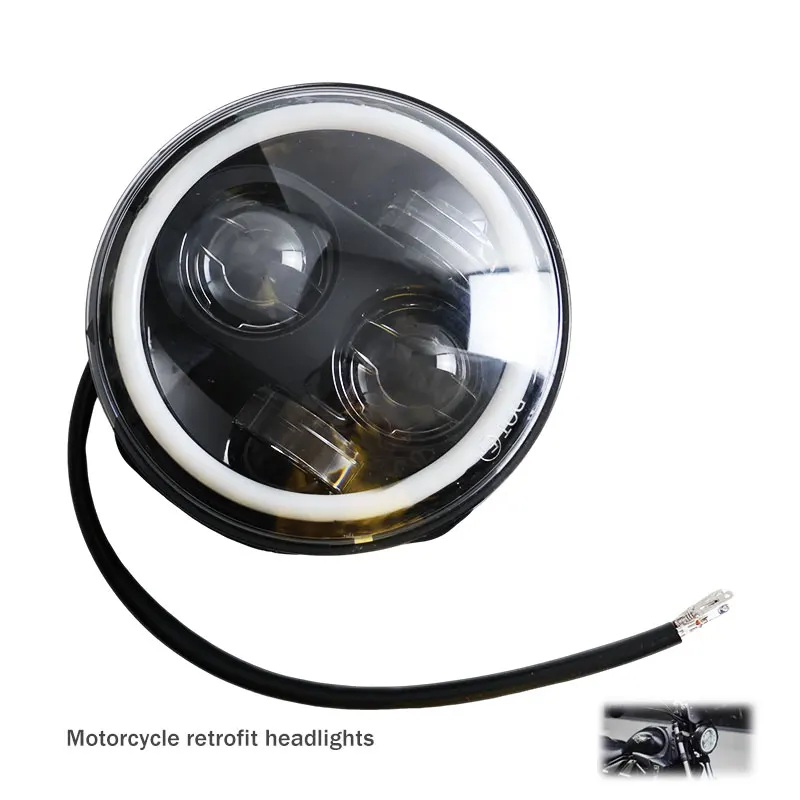 

Motorcycle Front Headlight Head Light Spotlight LED Lamp Waterproof Universal for Pit Dirt Bike Quad ATV Trailer Replacement