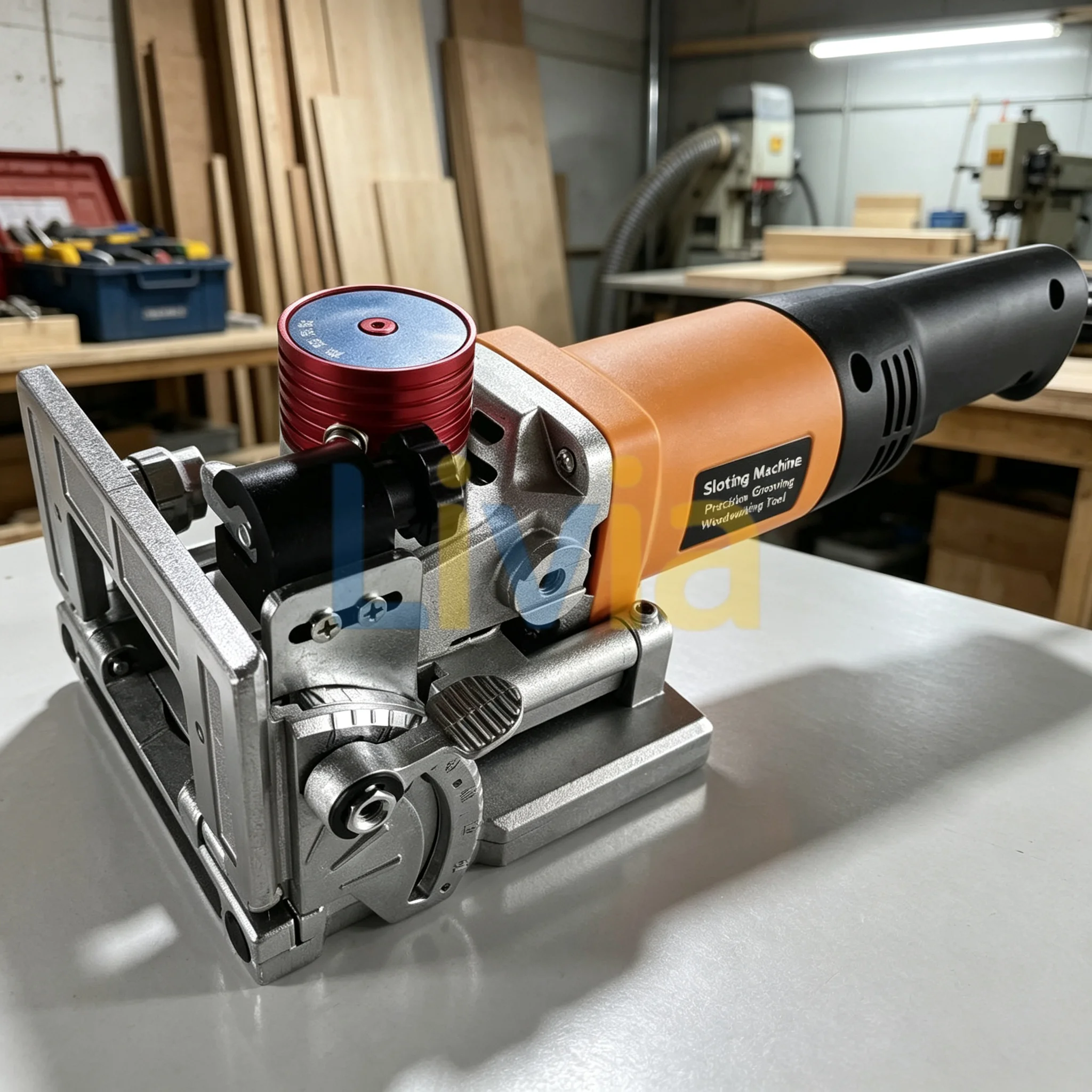Livia Portable Hand-held Wood Slotting Machine Invisible Pieces Tenon Machine Jointing Pieces Panel Furniture Side Hole Boring