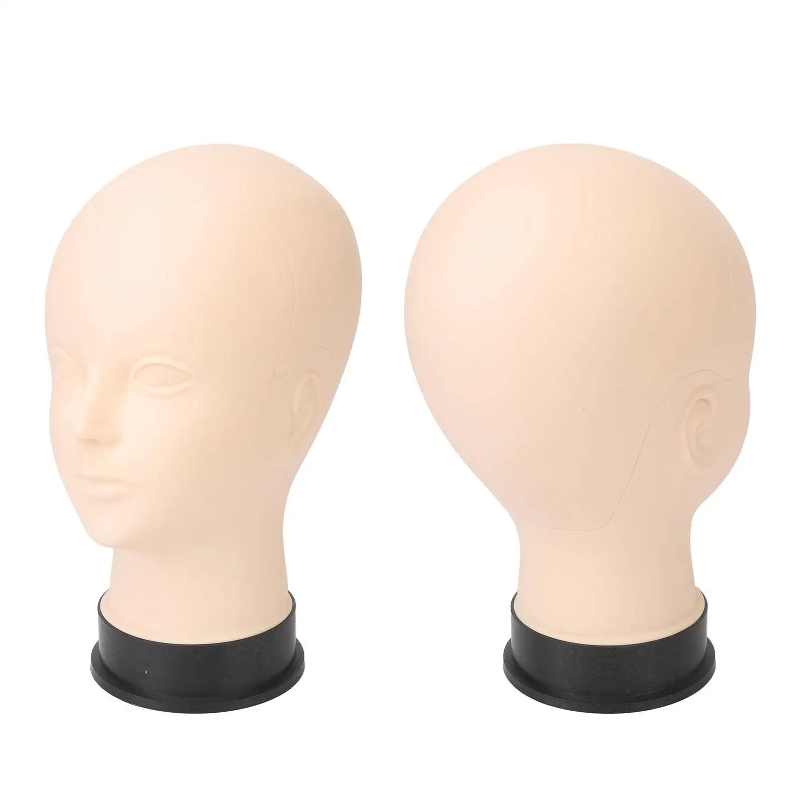 Soft Silicone Eyelash Mannequin Head with PVC Base for Lash Extension & for acupuncture for training