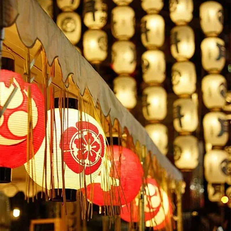 Japanese Lantern Wedding Decoration Ukiyo-E Printed Sashimi Cuisine Restaurant Decor Lamp Festival Party Supplies Cloth Lantern