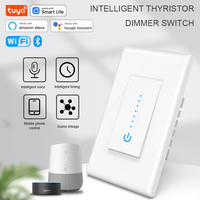 Tuya Smart WiFI Dimmer Switch US Regulation European Regulation Thyristor Dimmer Switch Supports Alexa Voice Remote Control