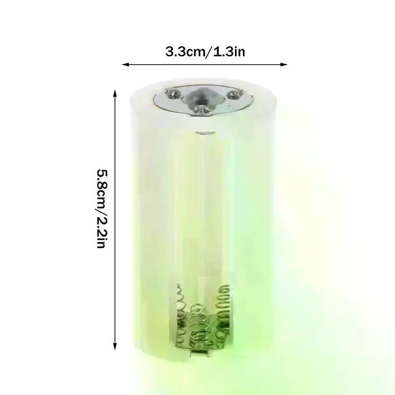 4Pcs AA To D Battery Box 3x AA To D Size Battery Protective Case Holder PP Battery Adapter Converter Holder Switcher Case