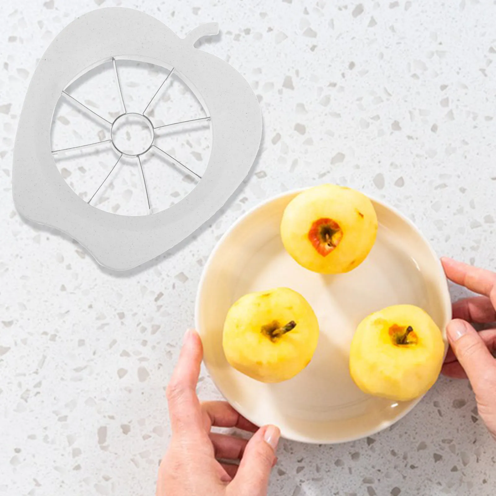 Fruit-Cutting Tool Compact Lightweight Random Color Versatile Coring Dividing Slicer for Fruits and Vegetables Fruit and