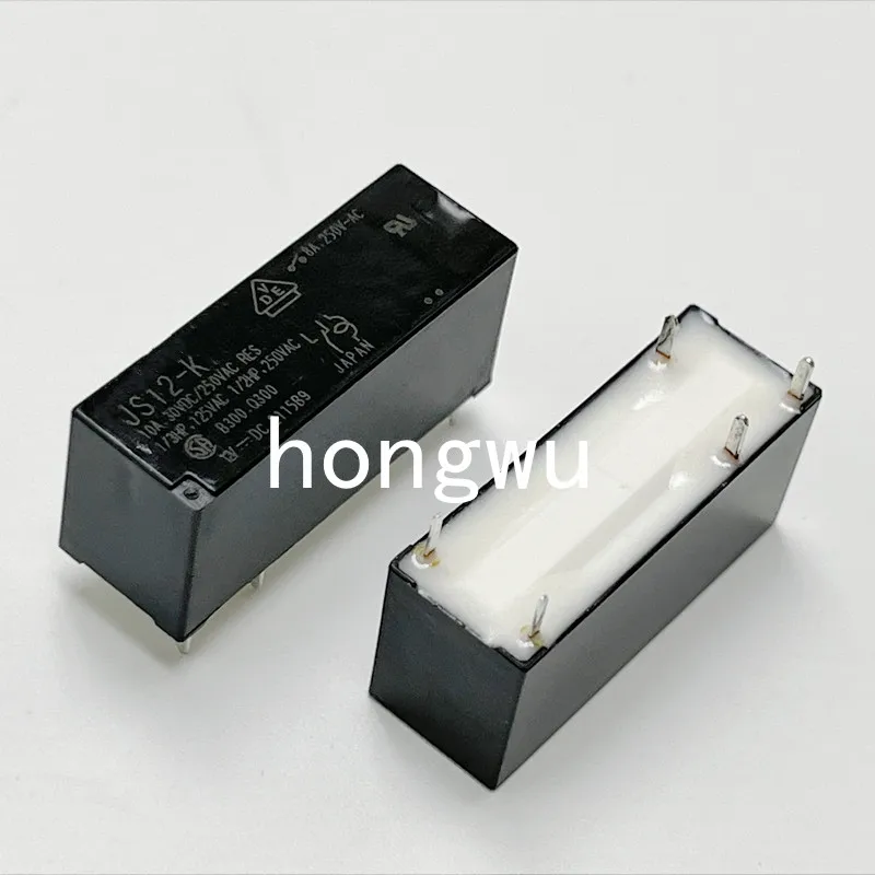 100% Original New 1PCS  JS12-K   DC12V  relay  10A  5pins