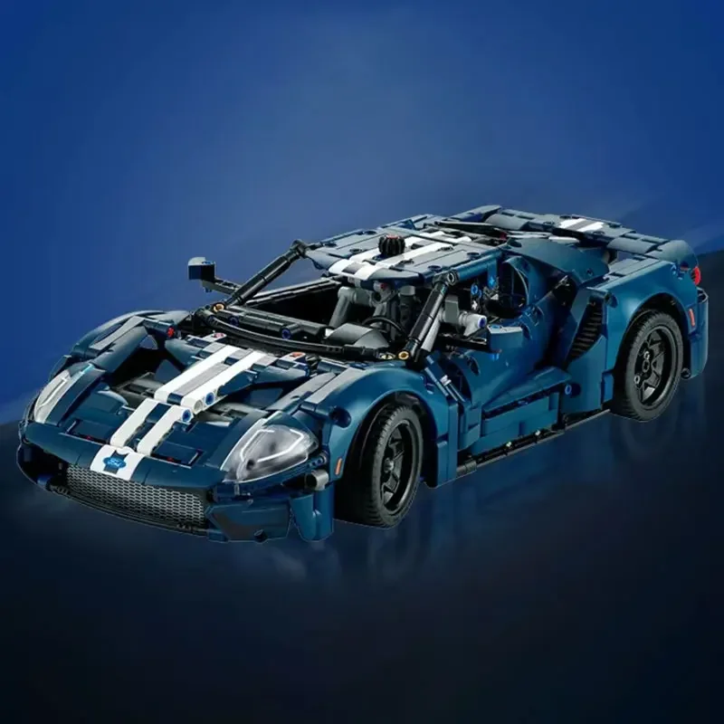 Moc Technical 42154 Ford GT Muscle Sports Car Building Blocks Model Racing Vehicle Assemble Bricks Toys for Kids Adult Gift