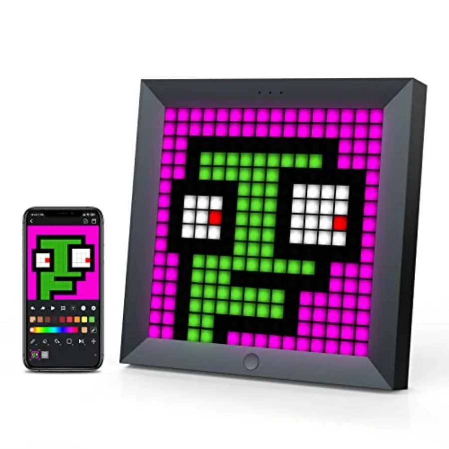 

LED Light Pixel Display Panel Suit for RGB Light Bars Smart App Control with Cool Animation Desk Setup for PC TV Gaming Room De