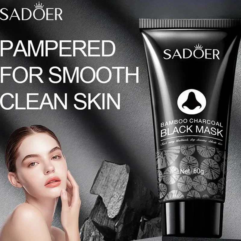 

60g Bamboo Charcoal Peel Off Mask Deep Cleansing Oil Control Blackhead Removal Pore Minimizer for Nose&T-Zone Purifying FaceCare