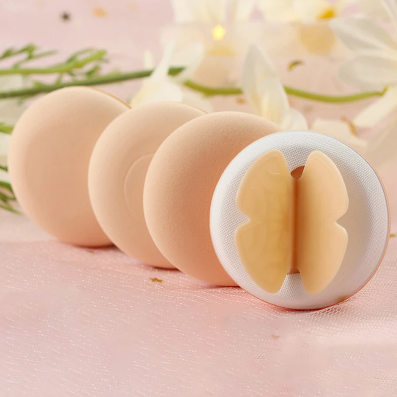 1/4Pcs Mini Cotton Puff Bow Knot Air Cushion Liquid Foundation Makeup Sponge Puffs Dry Wet Puff Cosmetic Applicator Makeup Tools