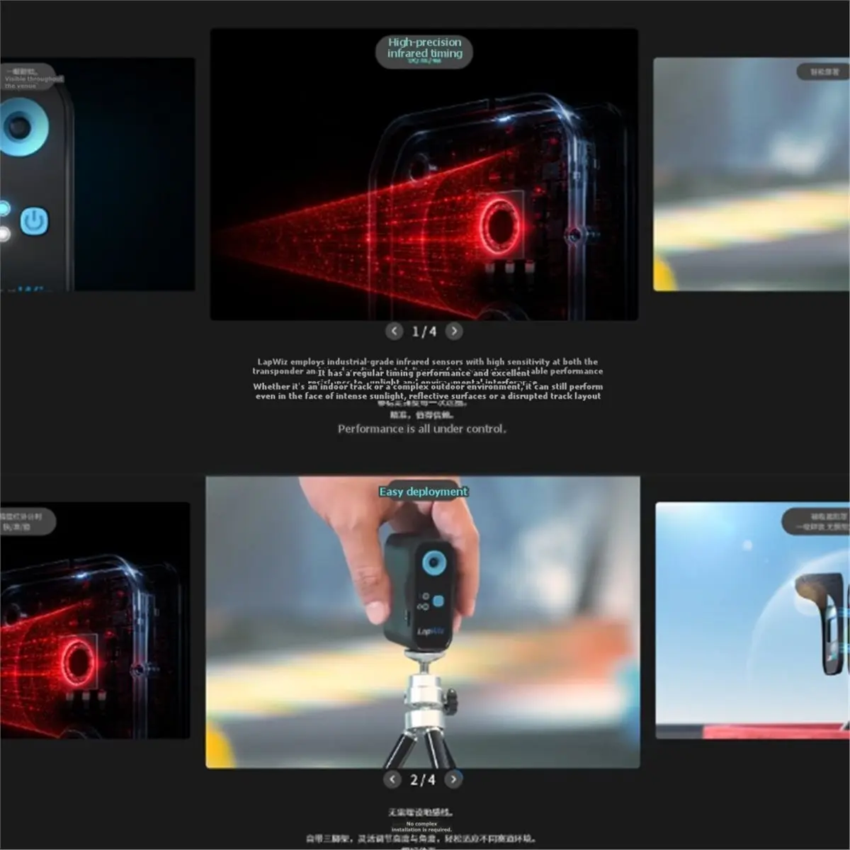 CH◆☆§LapWiz Intelligent RC Lap Timer System, Intelligent Timer, Remote Control Car Lap Time Timing System~HOT SALE