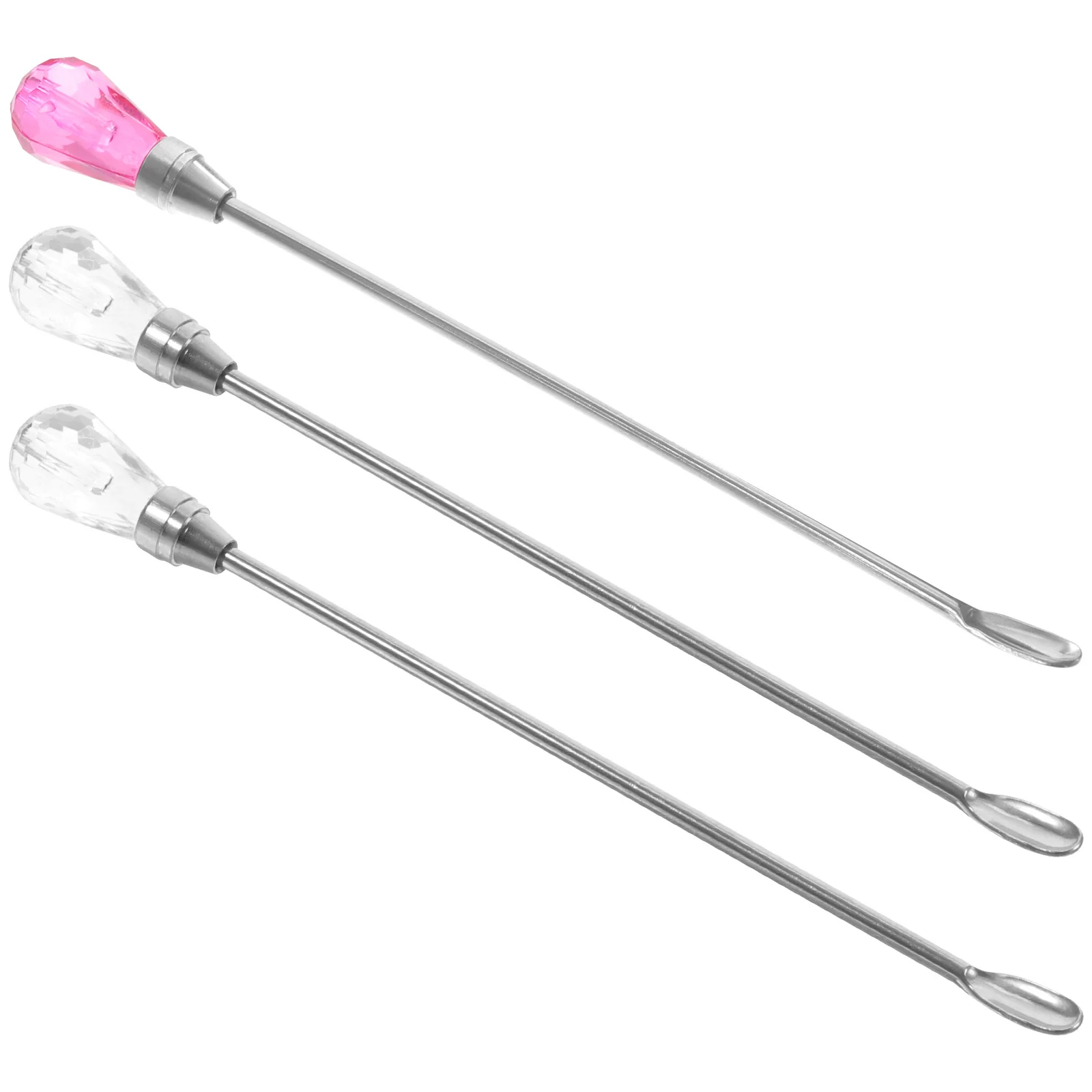 

3Pcs Metal Stirring Rod Spoon Ink Mixer Tattoo Pigment Mixing Tool for Powder Liquid Paint Ink Mixer Stirring
