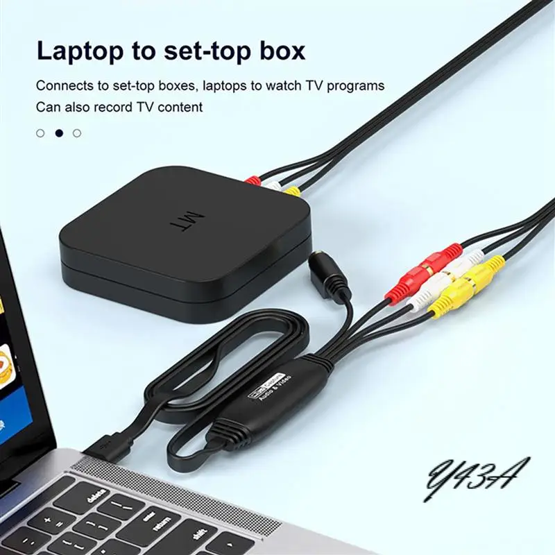 

Y43A-4X USB Video Capture VHS To Digital Converter USB 2.0 Video Audio Capture Card For TV DVD VHS Support Windows Mac System