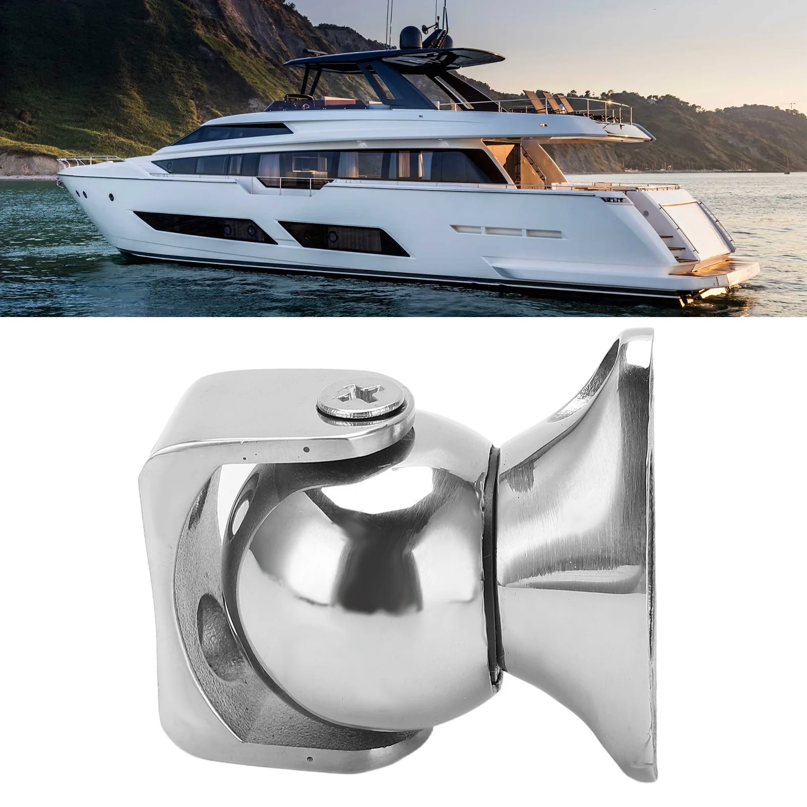 

Yacht Accessories 316 Stainless Steel Door Stopper Magnet Door Holder Catch Yacht Accessories for Boat Motorhome Door Stopper