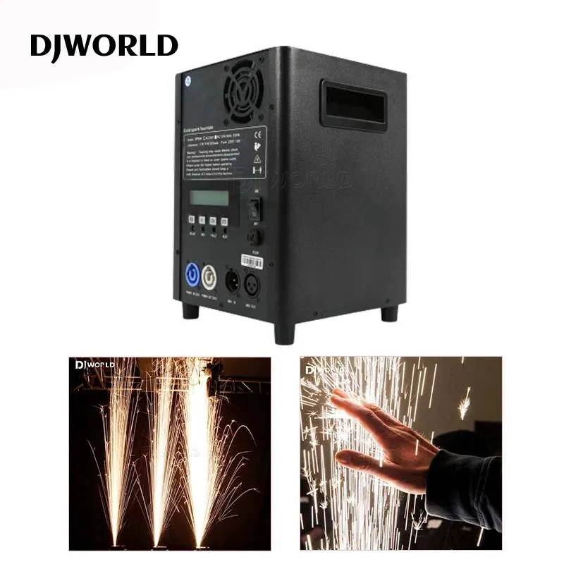 

650W Cold Spark Machine Fountain Stage Effect Remote DMX Control Wireless Firework Machine Equipment for DJ Event Party Wedding