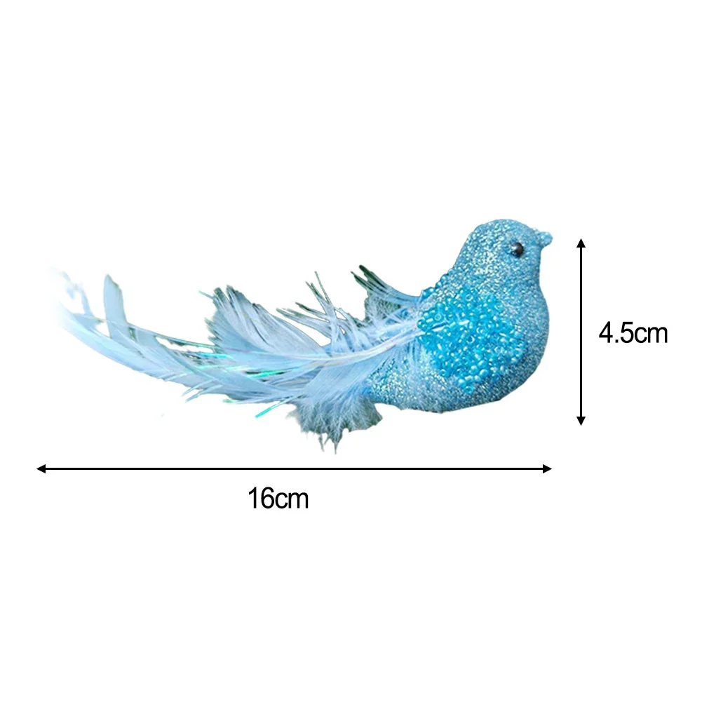 Artificial Birds Lifelike Parrot Model Garden Lawn Yard Ornaments Landscape Fake Feather Birds Figurines Home Decor