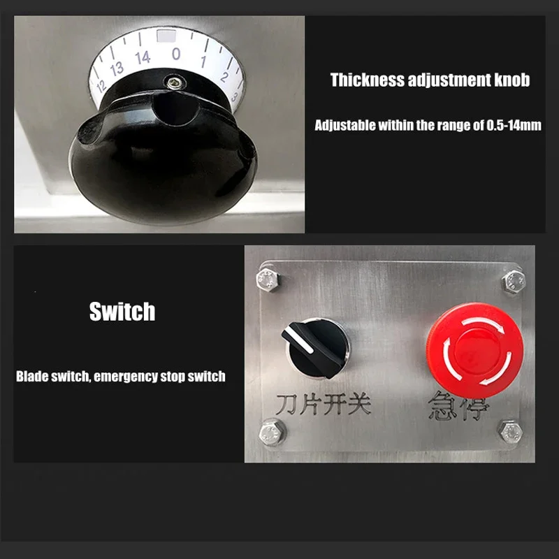 ماكينة تقطيع اللحوم الكهربائية 110 فولت/220 فولت قطاعة اللحوم المنزلية التجارية ماكينة تقطيع الخضراوات من الفولاذ المقاوم للصدأ قطاعة اللحوم