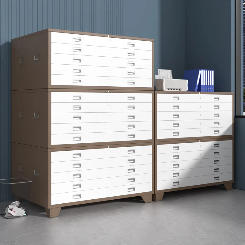 Steel Flat File Cabinet With Drawers For Home Office Workshop School Metal Plan Storage Of Maps Drawings And Rental Drawers