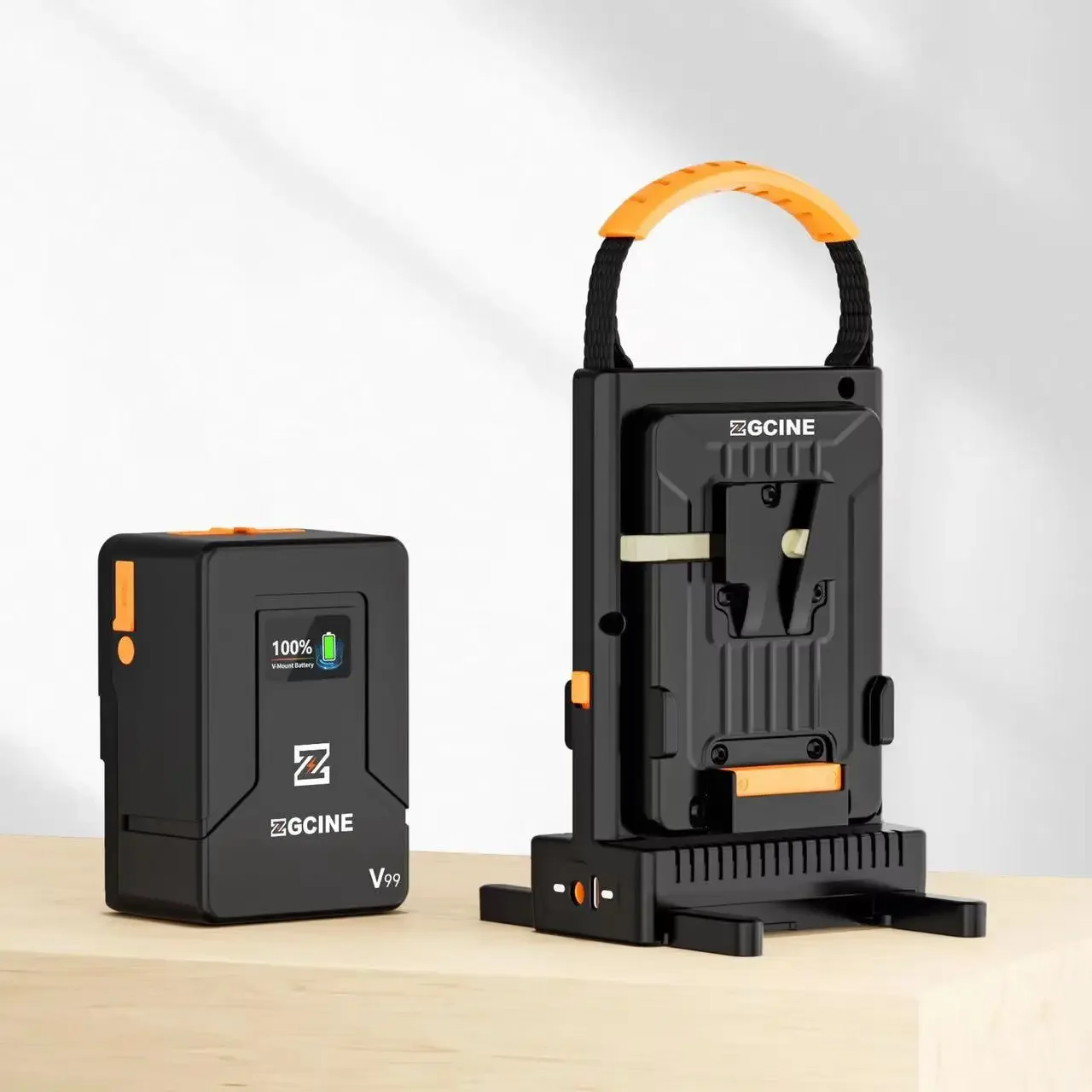 ZGCINE positive light VM-C2 dual-channel charger, suitable for Sony V-port battery double charge D-TAP output discharge