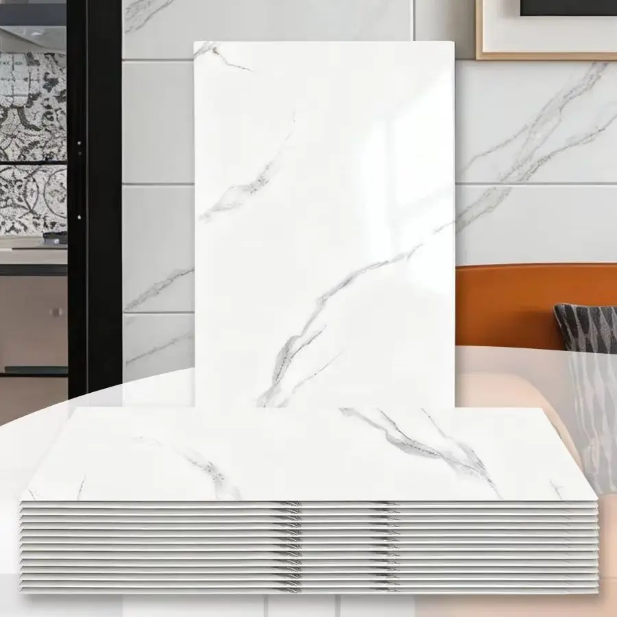 10-50pcs Pack Self-Adhesive Waterproof Marble Wall sticker Suitable Peel & Stick IXPE Easy Clean Compatible Suitable for Bedroom