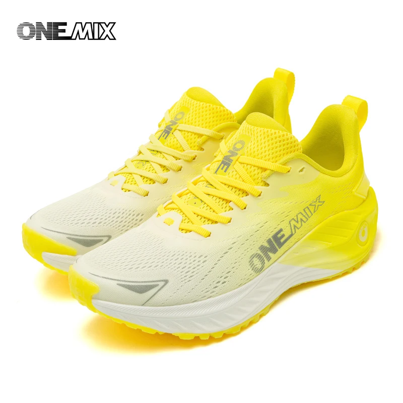 ONEMIX FASHION NEW Road Running Shoes Lightweight breathable Cushioning Men Training Outdoor non-slip sport fitness Sneakers