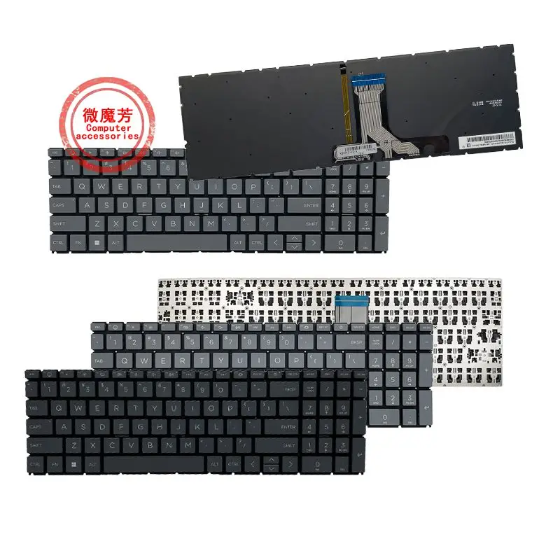 US/RU Laptop Keyboard For HP 15-EH 15-EG 17-CN 17-CP 17S-CU 15-ER 15M-EH 470 G8 TPN-Q246 TPN-Q245 TPN-L140 TPN-I140/I139/L139