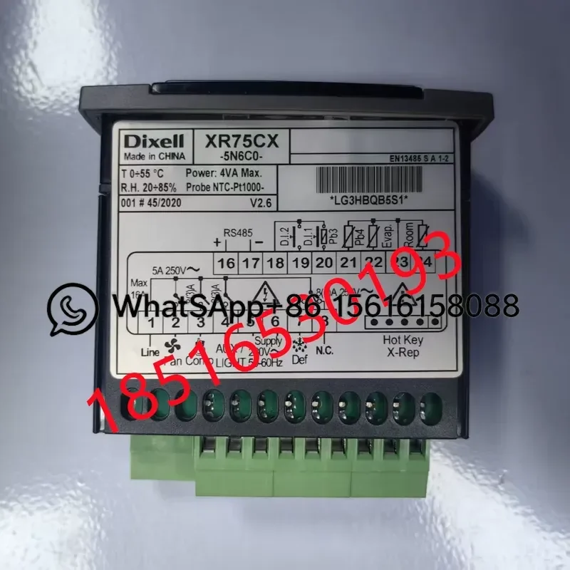 Digital Temperature Controller Thermostat XR75CX 5N6C0 Refrigeration Control Panel for Cold Room Freezer Cooling System HVAC
