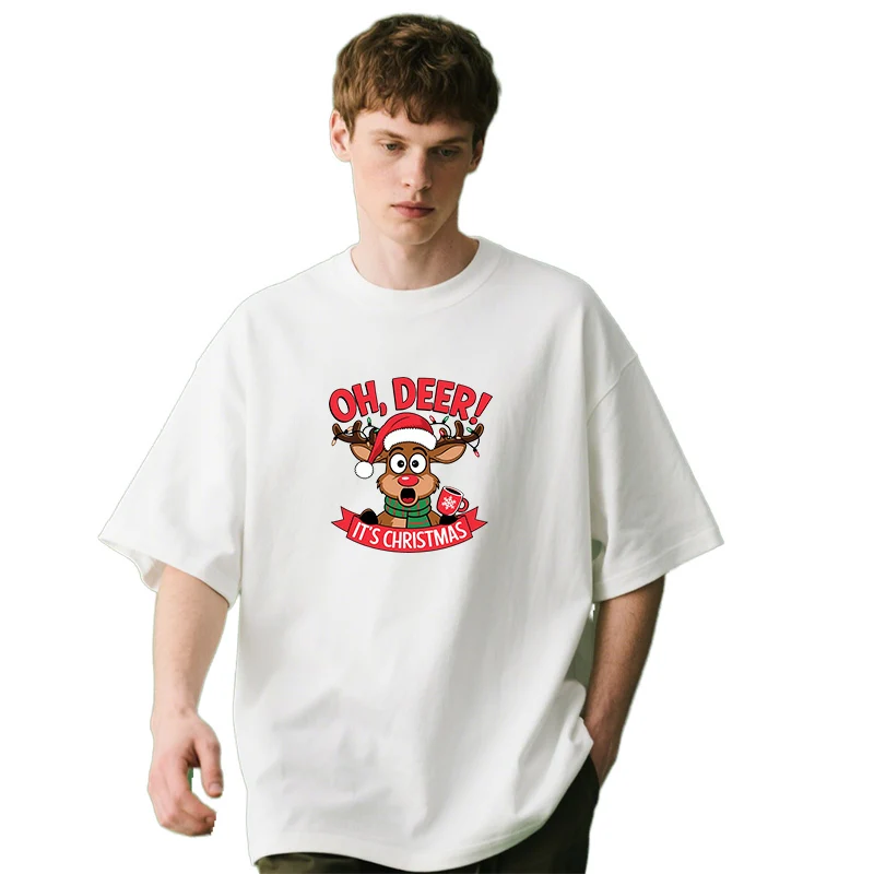 Elk Christmas DTF costume flowers can be used for DIY T-shirts jackets backpacks and vinyl patches that can be machine washed