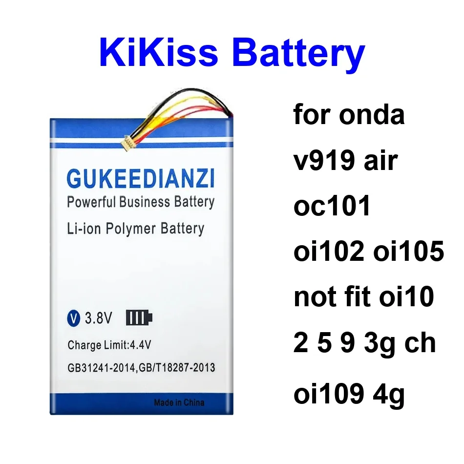 

Laptop Battery High-Capacity 12300-12500Mah For Onda V919 Air OC101 OI102 OI105 Not Fit OI10 2 5 9 3G CH OI109 4G