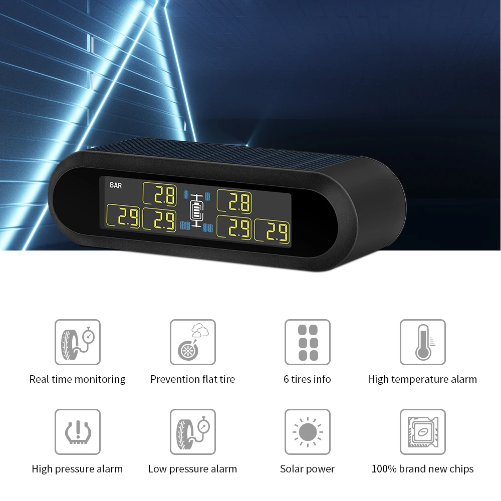 Katup Sensor Ban Android Nirkabel Universal Kualitas Tinggi Tpms Sistem Tekanan Ban Truk Tpms Truk
