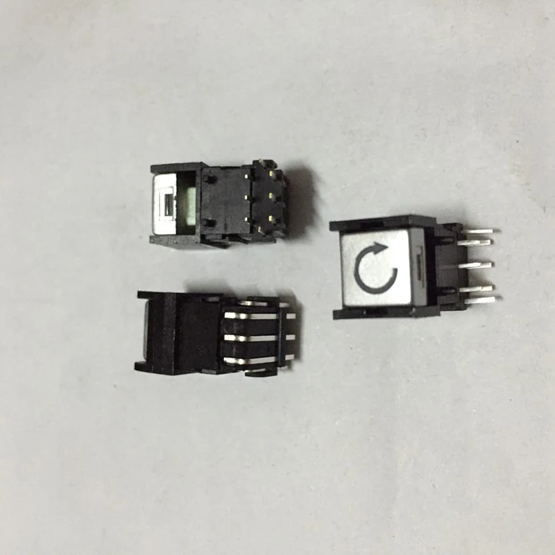 Side-press illuminated touch key switch PB6131BRFIL-3-177 button switch, 8-pin