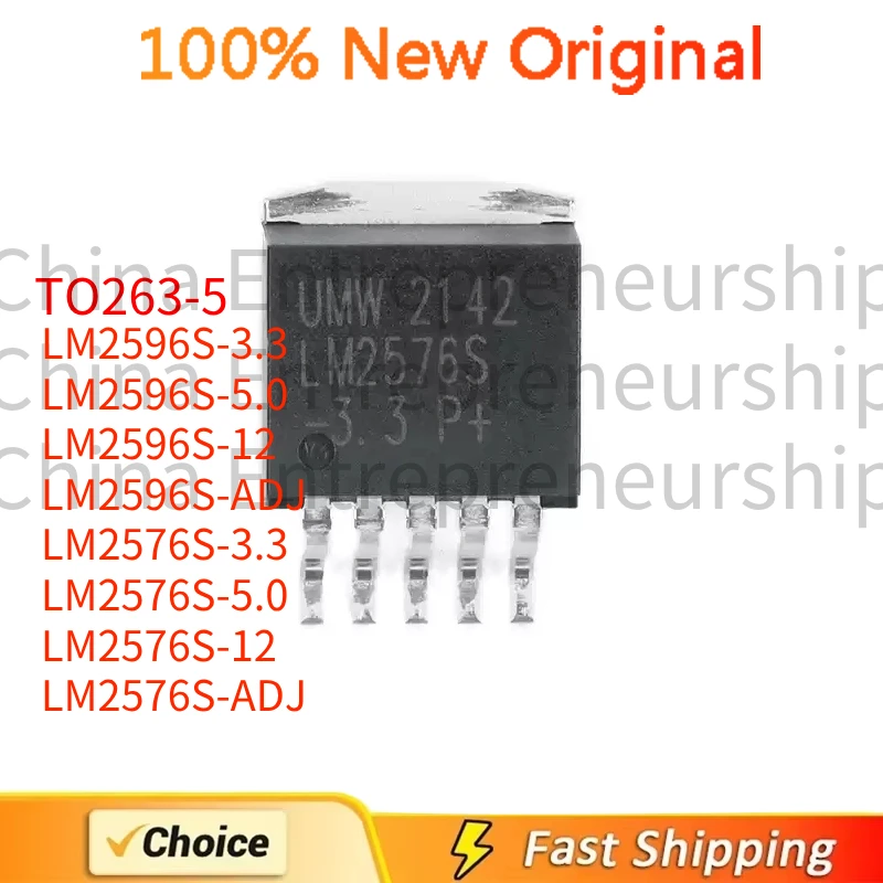 10PCS TO-263 LM2596S-3.3 LM2596S-5.0 LM2596S-12 LM2596S-ADJ LM2576S-3.3 LM2576S-5.0 LM2576S-12 LM2576S-ADJ 100% Quality Original