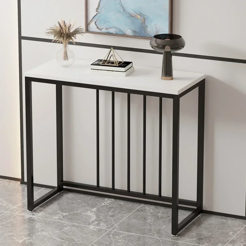 Mesa de console moderna para casa, alta aparência e leve, prateleira de armazenamento de luxo, mesa estreita para corredor, entrada, sala de estar