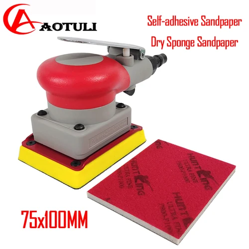 Papel de lija con gancho y bucle para lijadora FESTOOL/Mirka, etc., 75x100mm, papel de lija de esponja seca, Hardware, pulido de superficie de muebles Abrasiv