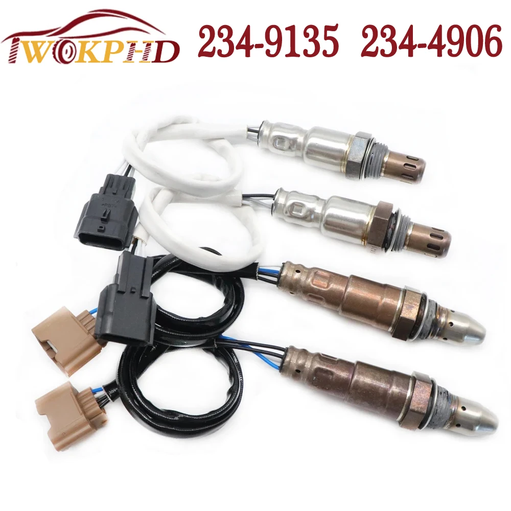 4PCS Car NEW Upstream Downstream 234-9135 234-4906 Air Fuel Ratio Lambda Oxygen Sensor for Nissan Xterra Frontier V6 4.0L 13-14