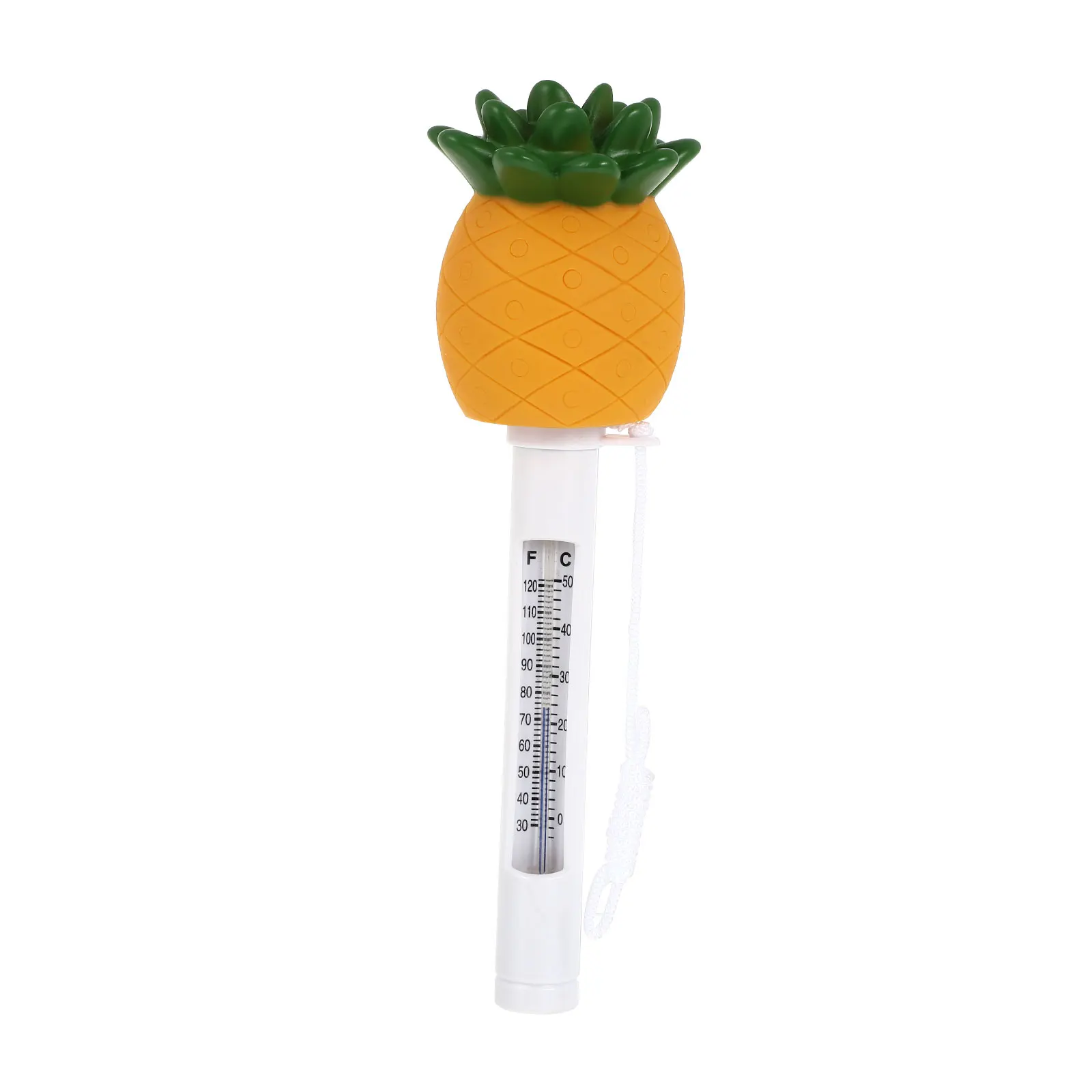 

Pineapple Thermometer Floating Waterproof Plastic Water Temperature Gauge Pool Bath Fish Tank Novelty Swimming Toy for Swimming
