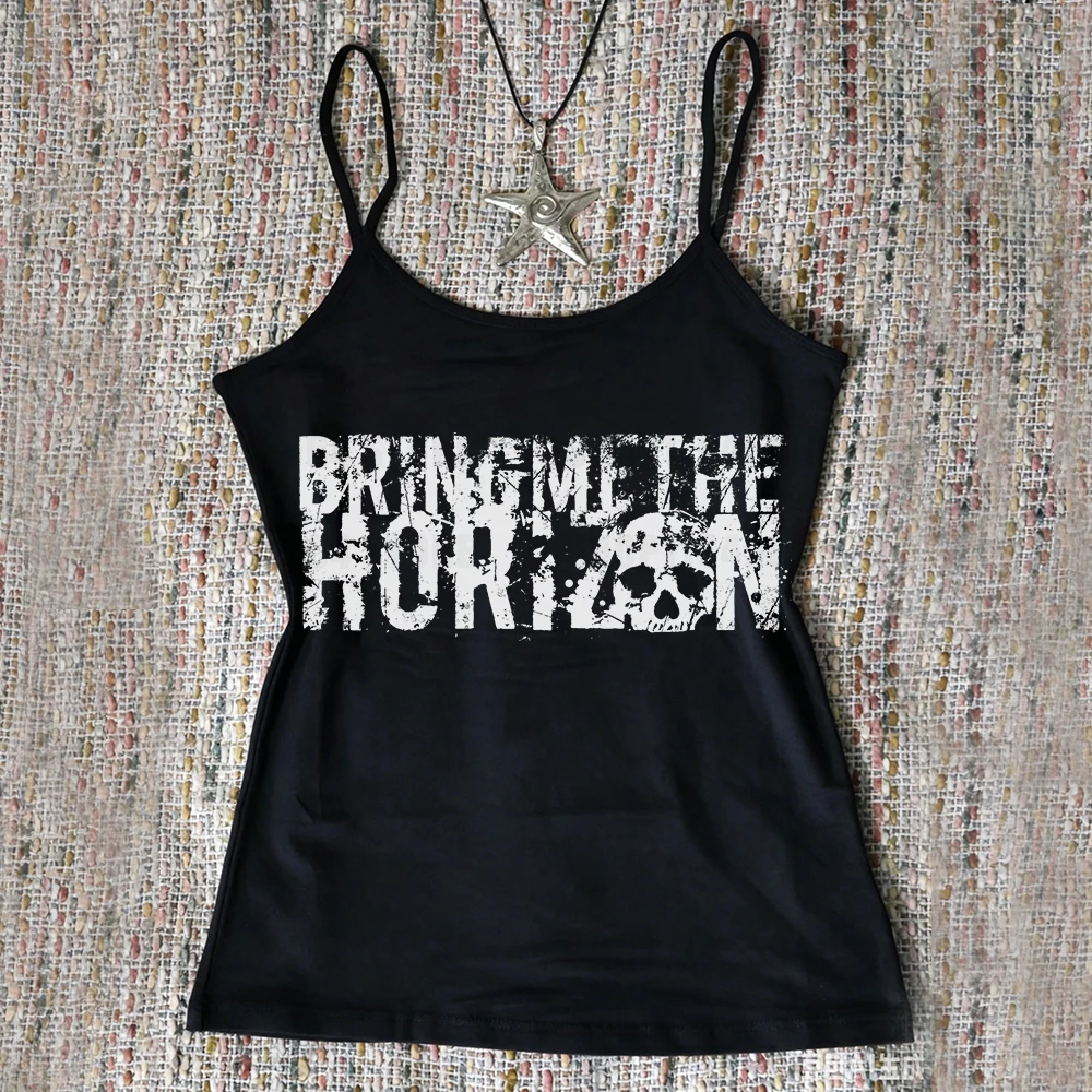 Y2k clothing Gothic aesthetic cute sleeveless vest punk garbage rock letter print garbage rock crop top electronic girls tight f