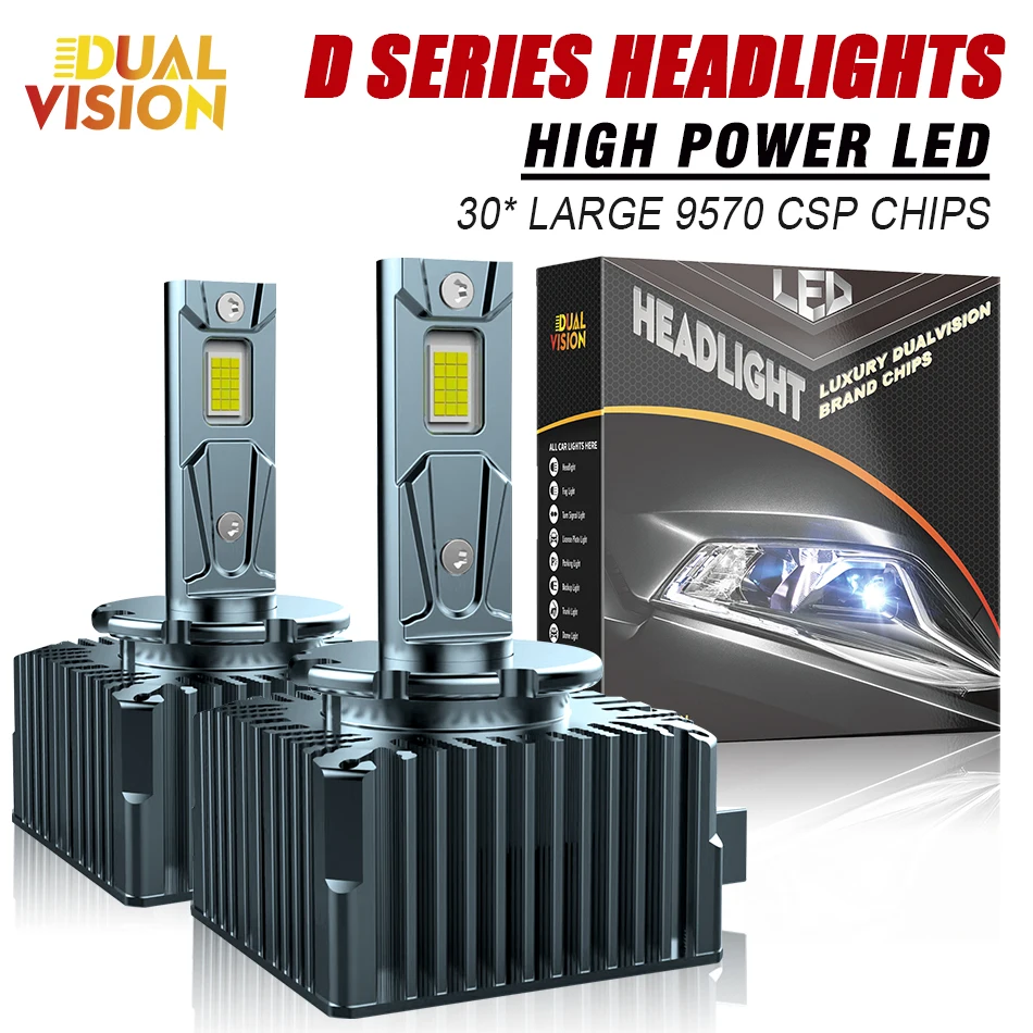 

D1S LED Headlight D2S D3S D4S Car LED Light Bulb D1R D2R D3R D4R Canbus No ERROR Auto Turbo Lamp High Low Beam Lamp 110W HLXG