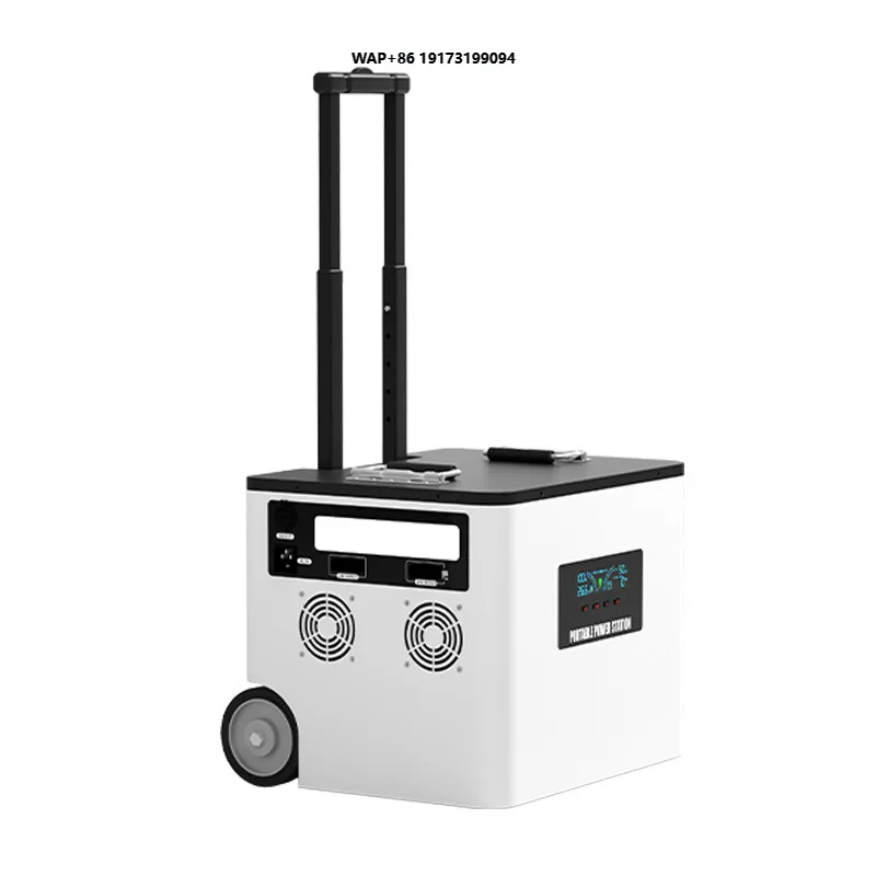 Alloy Trolley Portable Power Station 220V High Power App-Controlled Outdoor Travel Camping Energy Storage