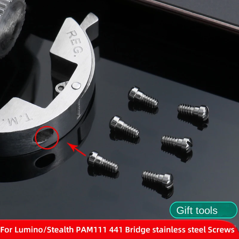 Wholesale watch repair accessories watch side guard bridge screws For Panerai PAM111 441 dial guard bridge screws handle screws