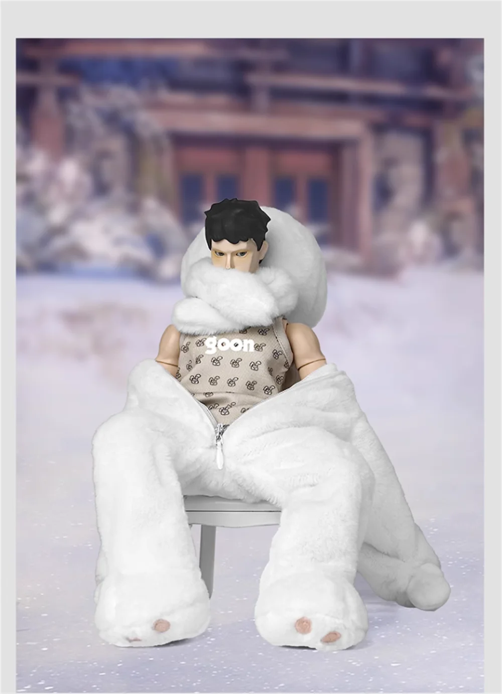 Heiße Verkäufe 1/6th 3ATOYS GOON Handsome Guy Rabbit Xiao E Boy Komplettset Bewegliche Actionfigur Über 12" Geschenk für Fans sammeln