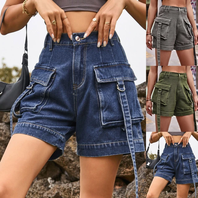 Womens orders denim swim shorts