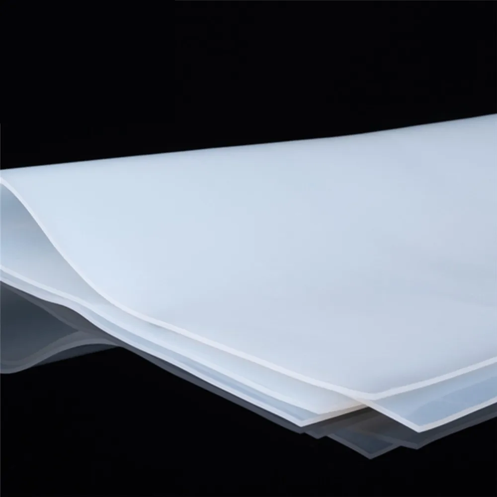 Silicone Rubber Sheet 100X100mm 200X200mm 500X500mm Translucent Plate Mat High Temperature Resistance Rubber Flat Gasket Pad