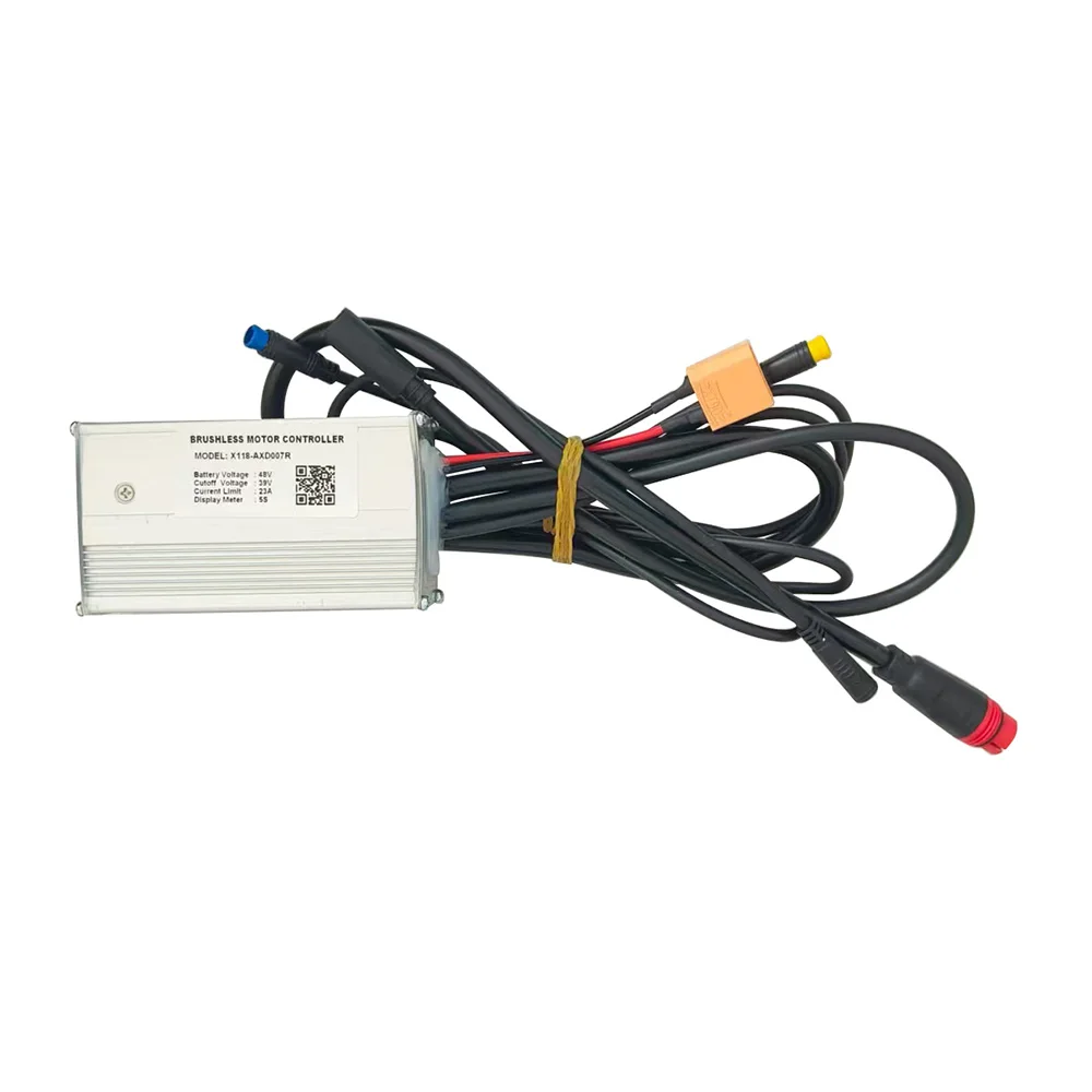 

Brushless Motor Controller X118-AXD007R 48V 23A for 5S Protocol Display Electric Scooters MTB Ebike Accessories Speed Controller