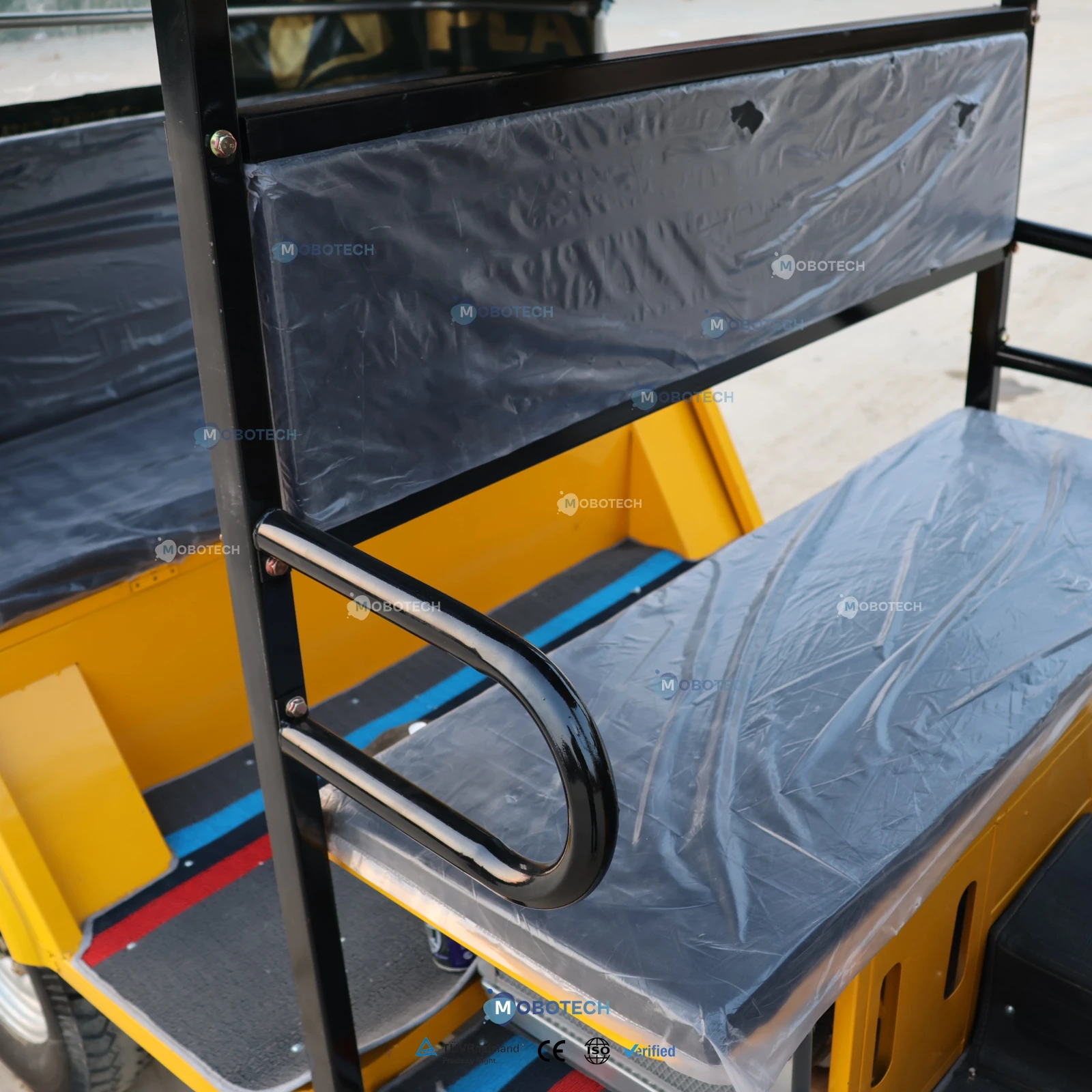 Fuel Powered Three-Wheel Tuk Tuk Tricycle with 5 Passenger Capacity Customizable Cabin with Two Rows