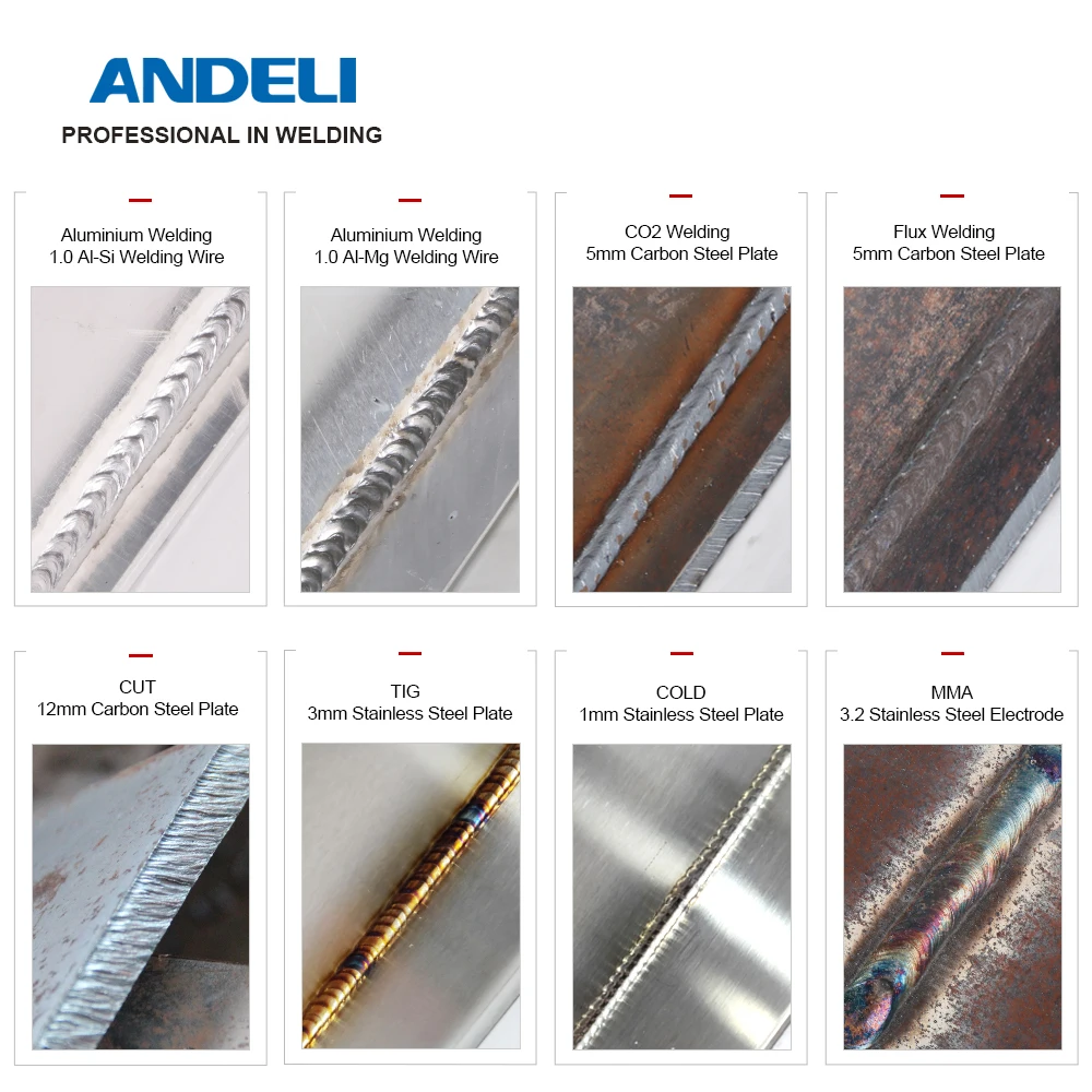 Andeli-多機能溶接機,Mig tig mmaカット,冷溶接およびパルス,アルミニウム,5 in 1, MCT-520DPL pro