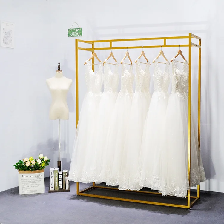 Wedding dress display rack, simple wedding dressrack, dresrack, floor-standing wedding dressstore clothesrack, displayrack
