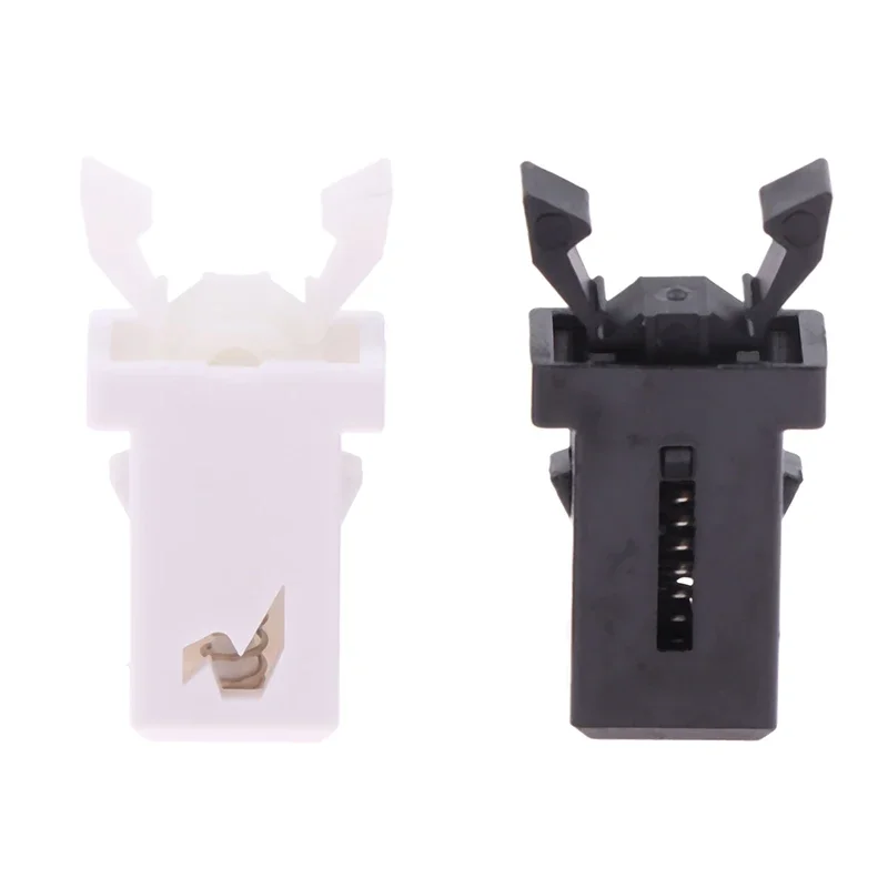 10pcs Trash Can Plastic Lock Self-Locking Switch Replacement Catch Compatible Touch Lid Bin Latch Black White Repair Clip